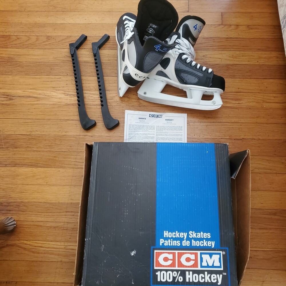 CCM Prolite 3 Black and White Hockey Skates 452